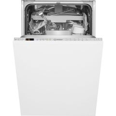 Indesit Integrated dishwasher: slim, silver colour